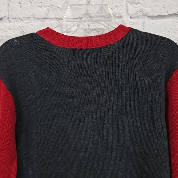 Ugly Christmas Sweater French Bull Dog Elf Pullover Motion LED Light Knit Unisex - Picture 9 of 10